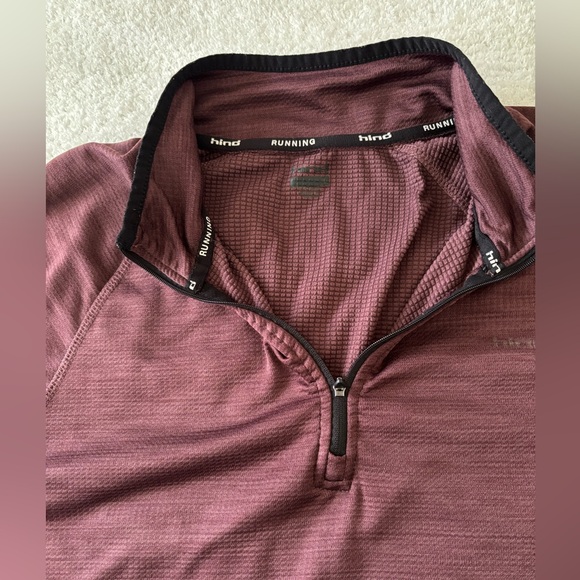 Burgundy Half-Zip Men’s Jacket - Picture 5 of 10